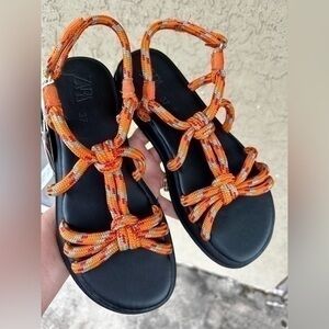 ZARA Kids Knotted Cord Sandals 2644/930